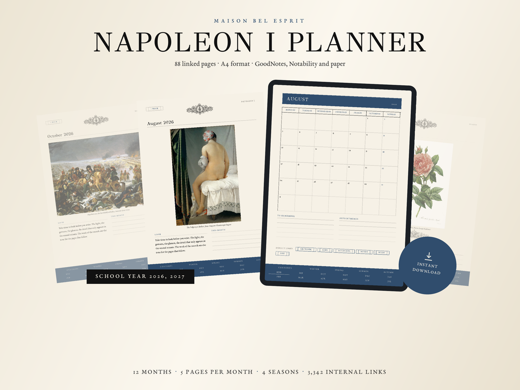 Napoleon I Planner · School year 2026, 2027