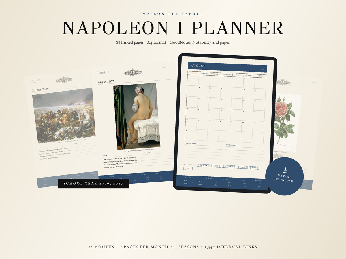 Napoleon I Planner · School year 2026, 2027