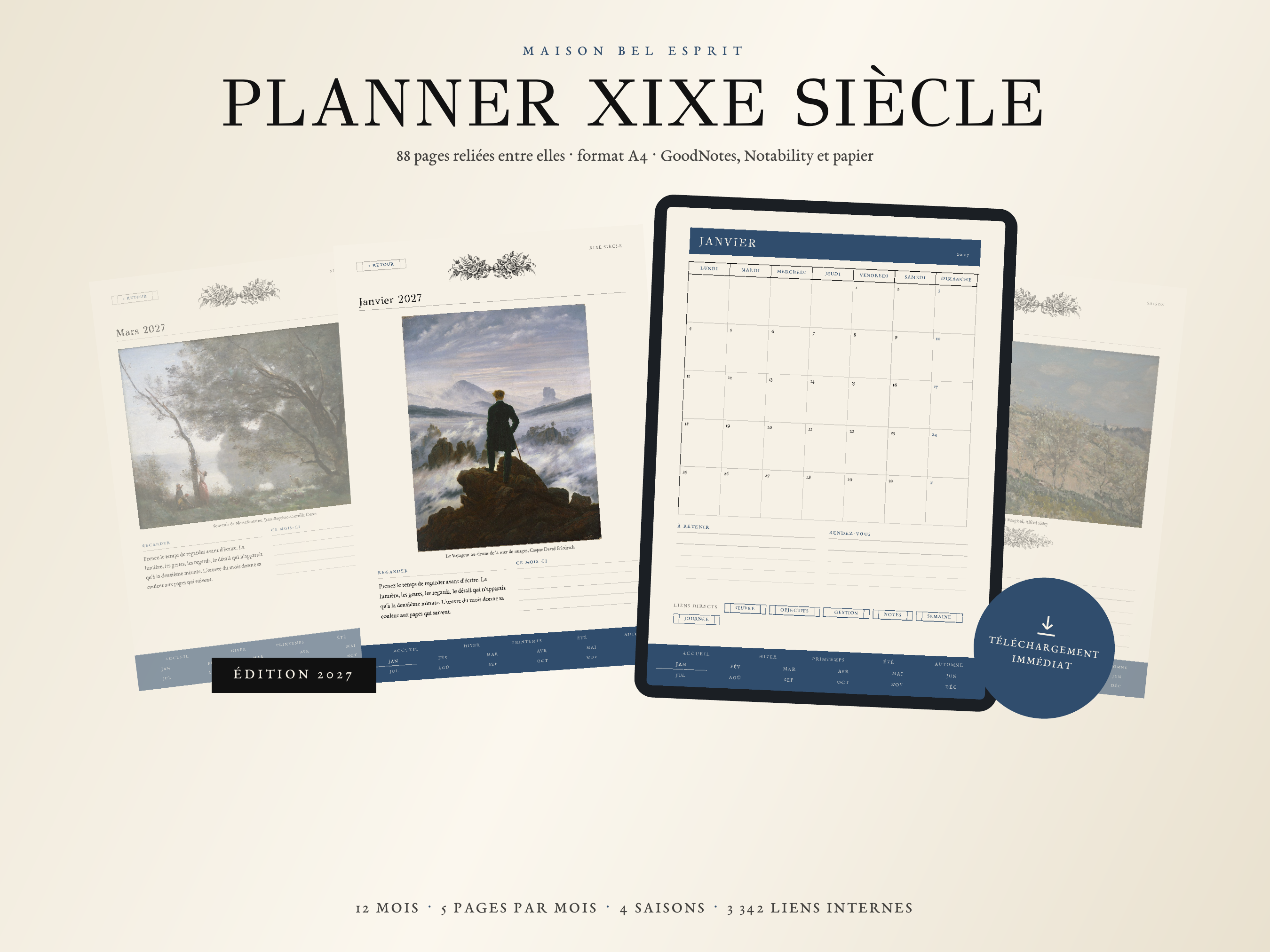 Planner XIXe siècle · Édition 2027