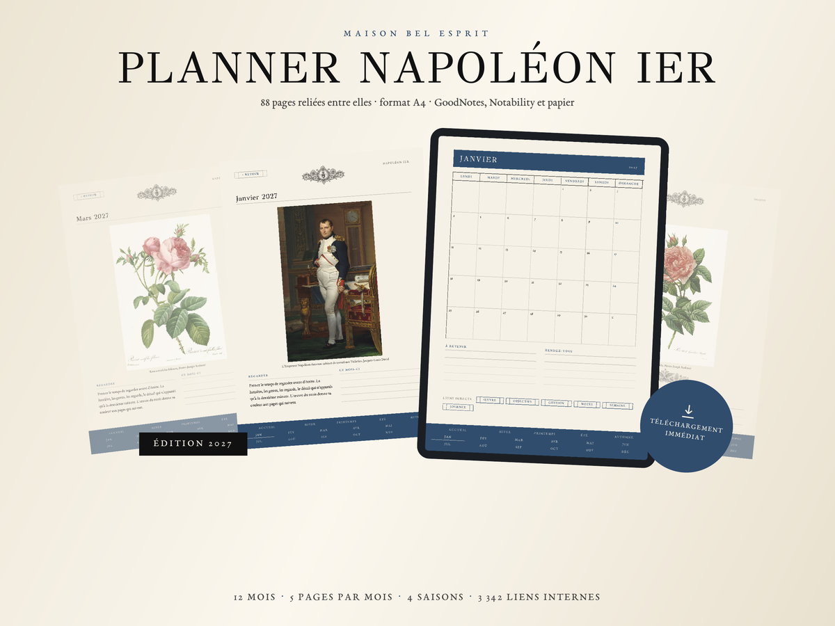 Planner Napoléon Ier · Édition 2027