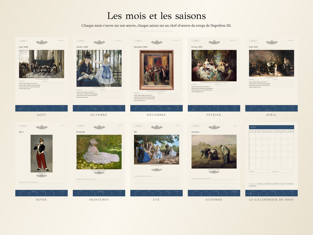 Planner Napoléon III · Année scolaire 2026, 2027