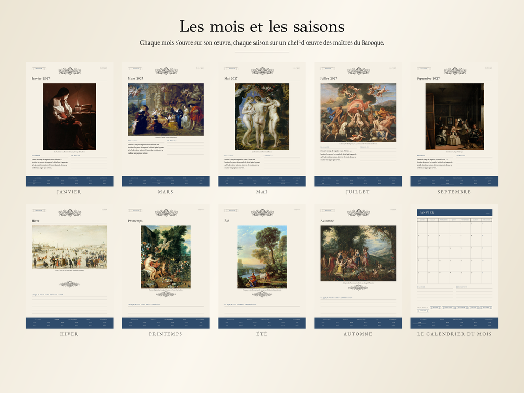 Planner Baroque · Édition 2027