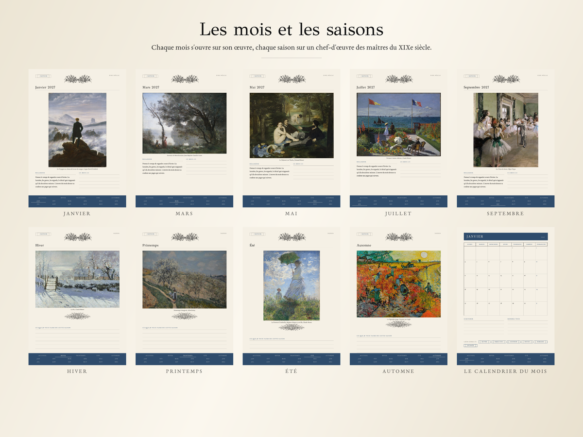 Planner XIXe siècle · Édition 2027