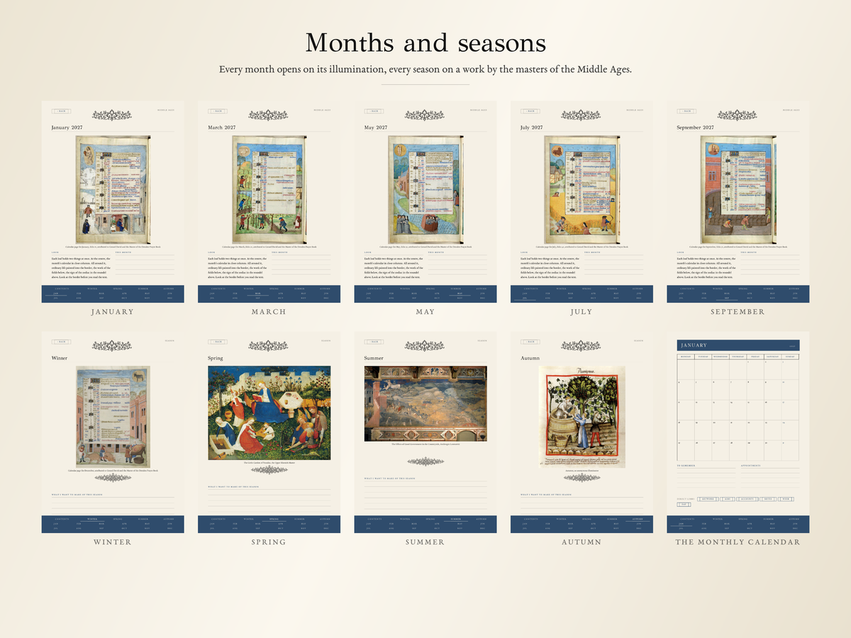 Middle Ages Planner · 2027 edition