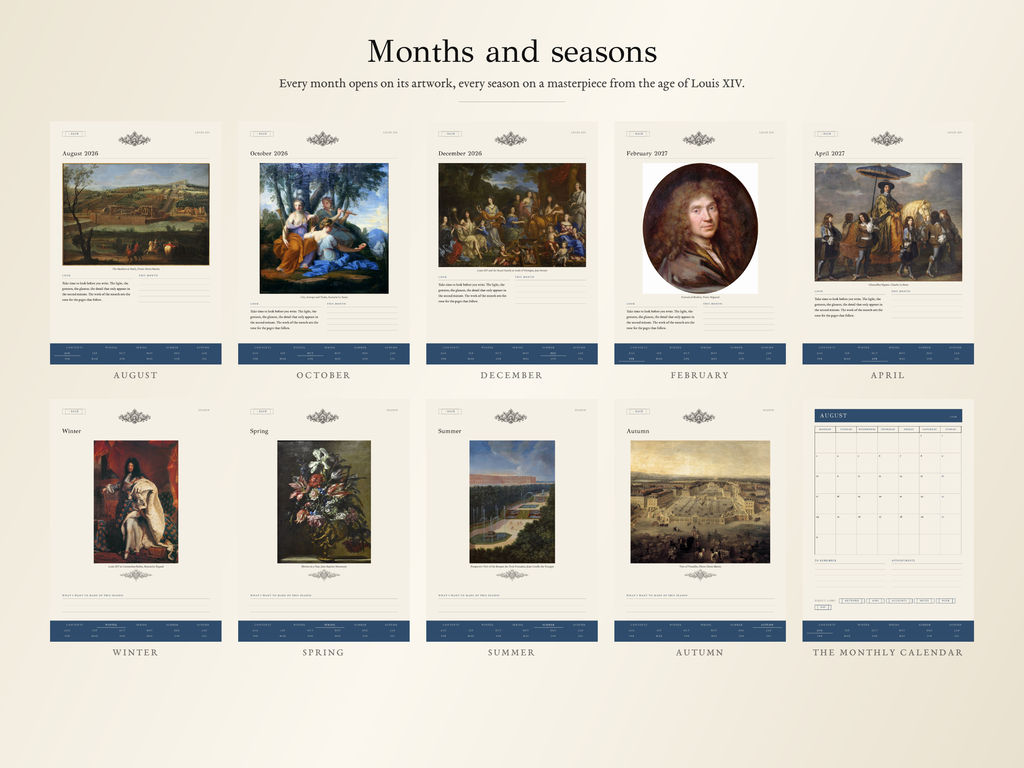 Louis XIV Planner · School year 2026, 2027