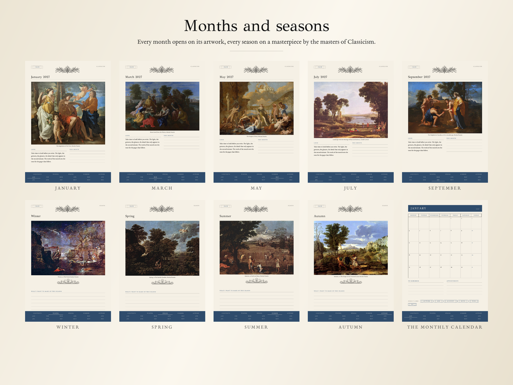 Classicism Planner · 2027 edition