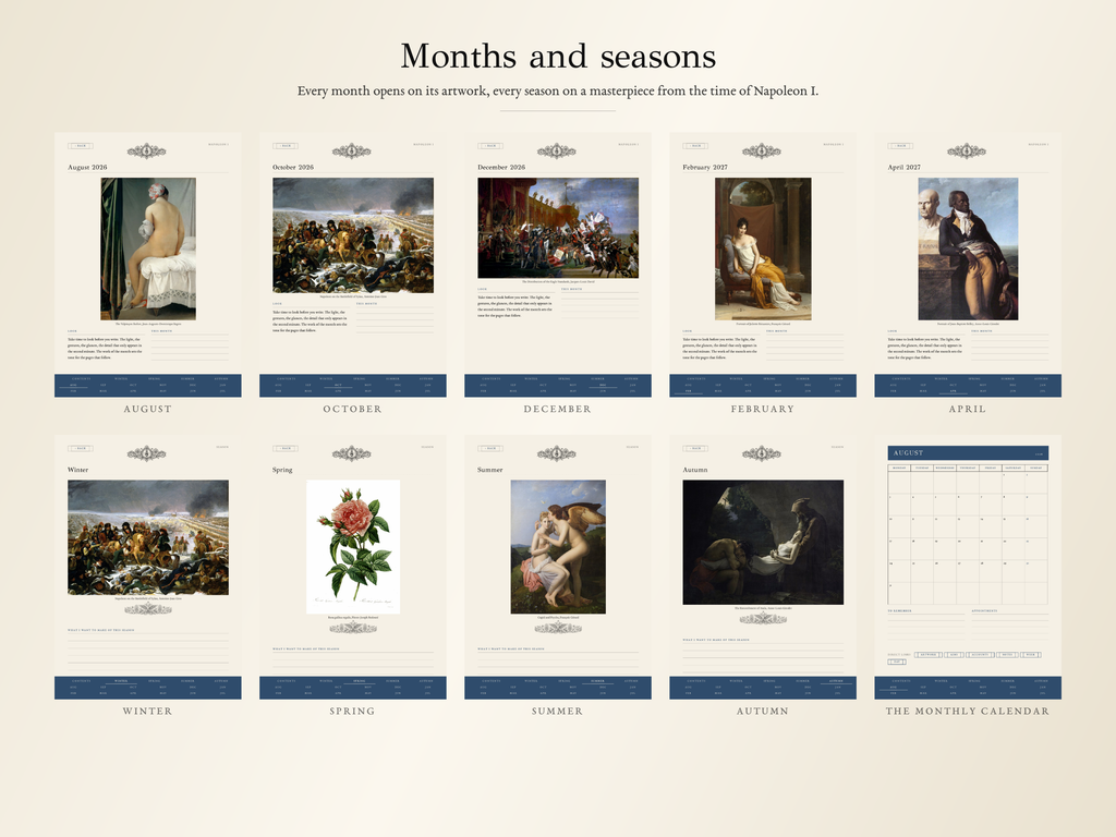 Napoleon I Planner · School year 2026, 2027