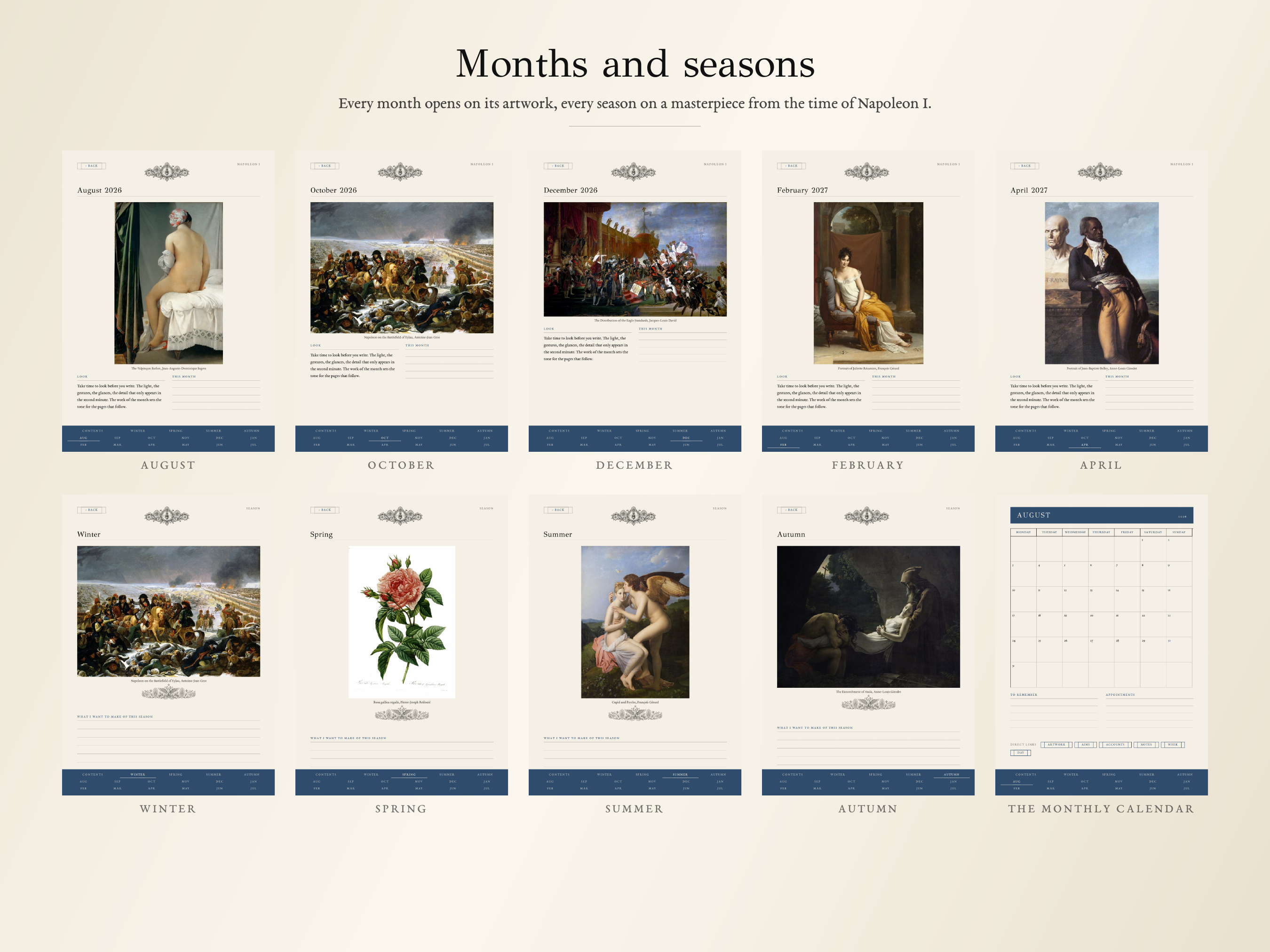 Napoleon I Planner · School year 2026, 2027
