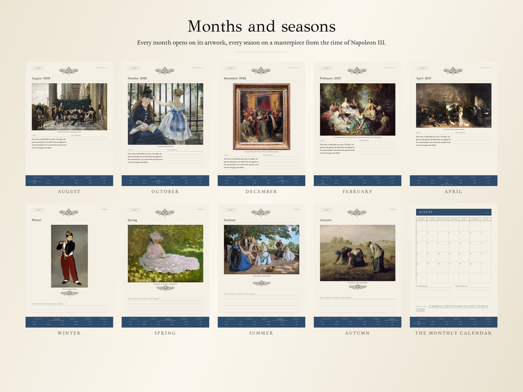 Napoleon III Planner · School year 2026, 2027