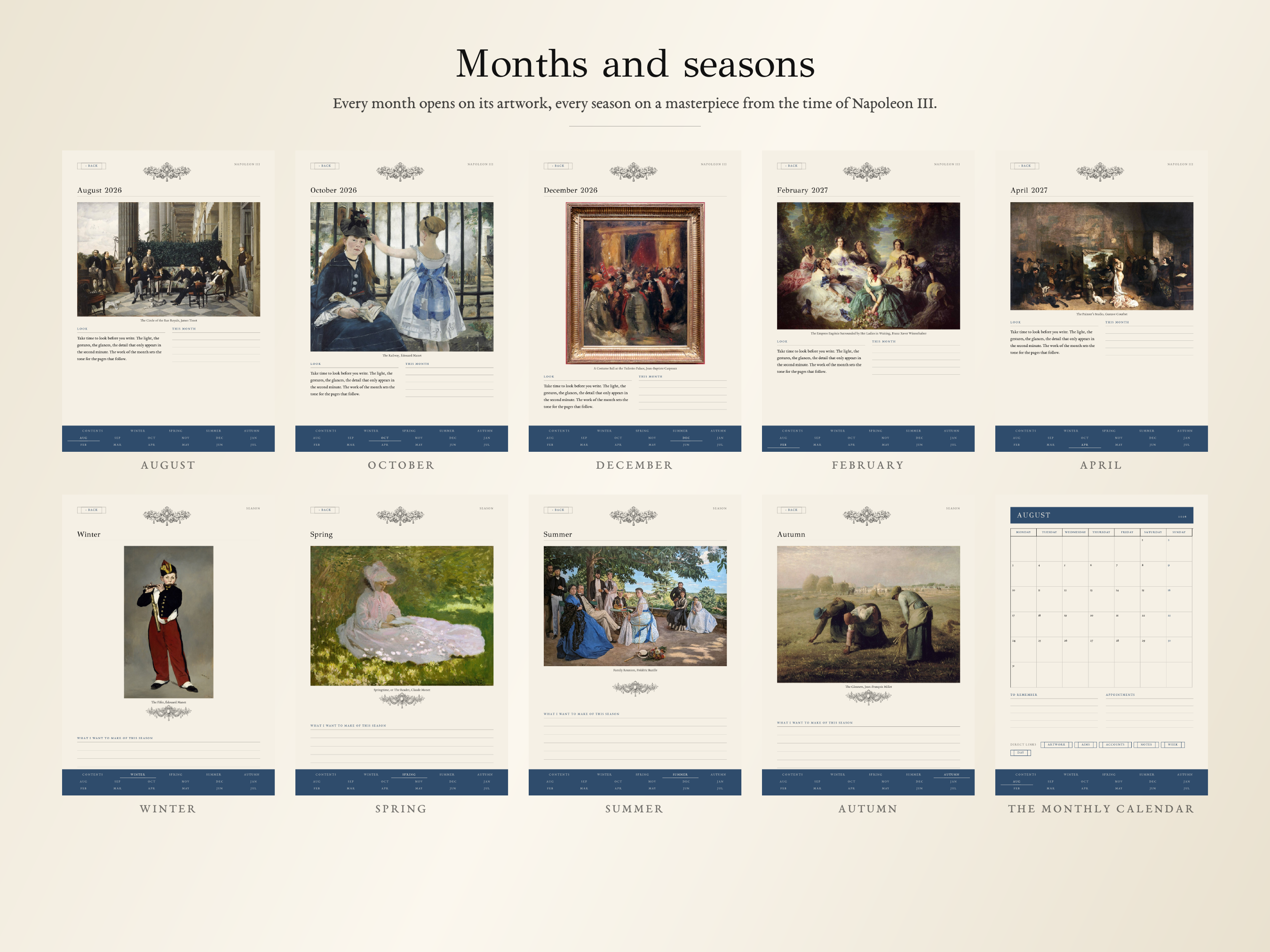 Napoleon III Planner · School year 2026, 2027