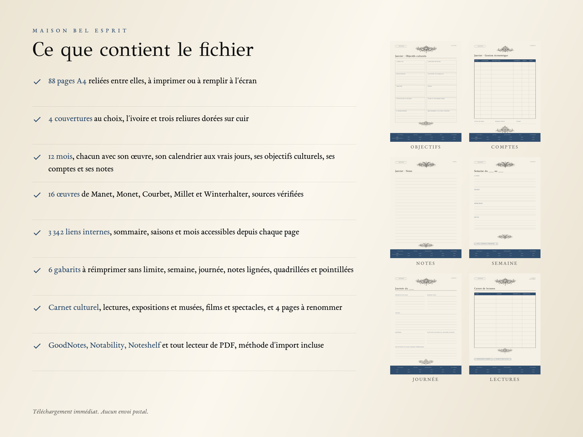 Planner Napoléon III · Édition 2027