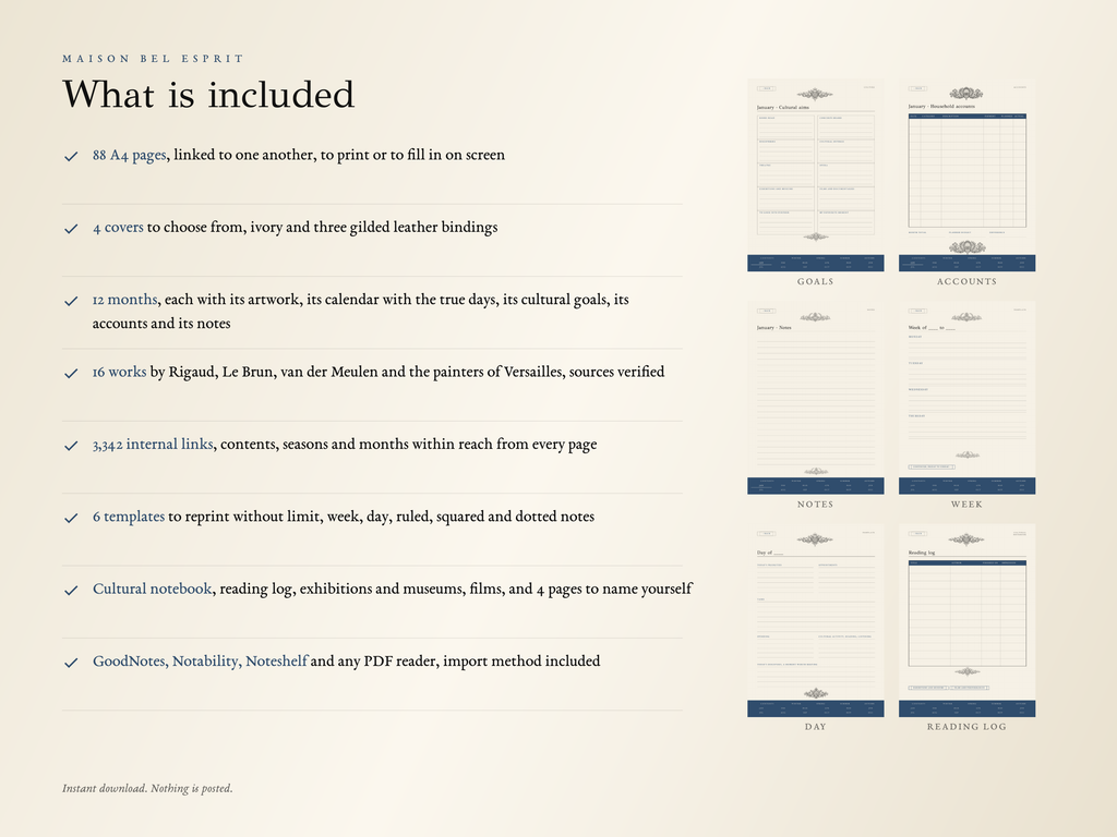 Louis XIV Planner · 2027 edition