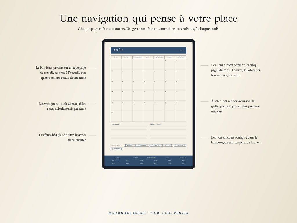 Planner Napoléon III · Année scolaire 2026, 2027