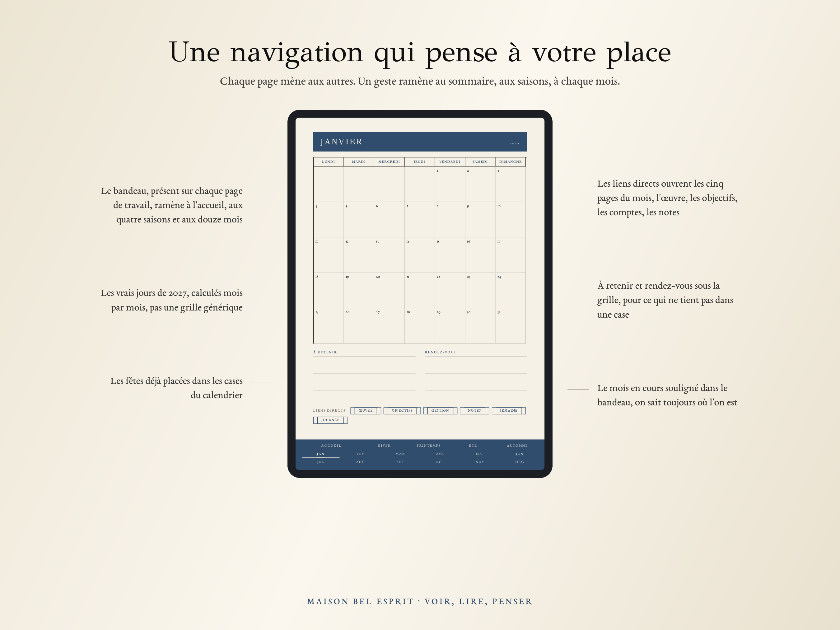 Planner XIXe siècle · Édition 2027