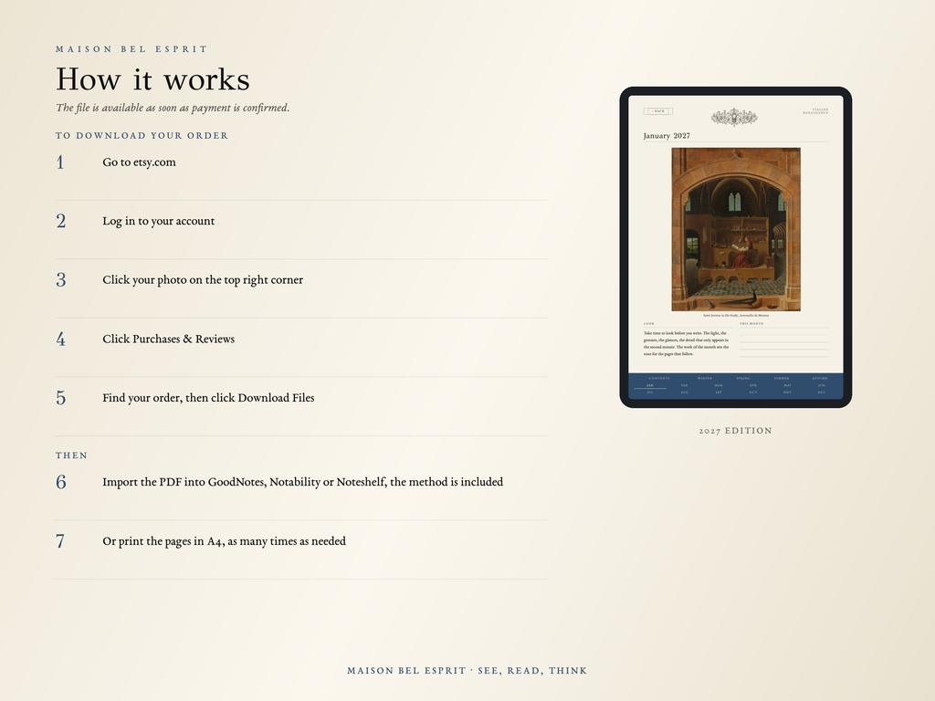 Italian Renaissance Planner · 2027 edition