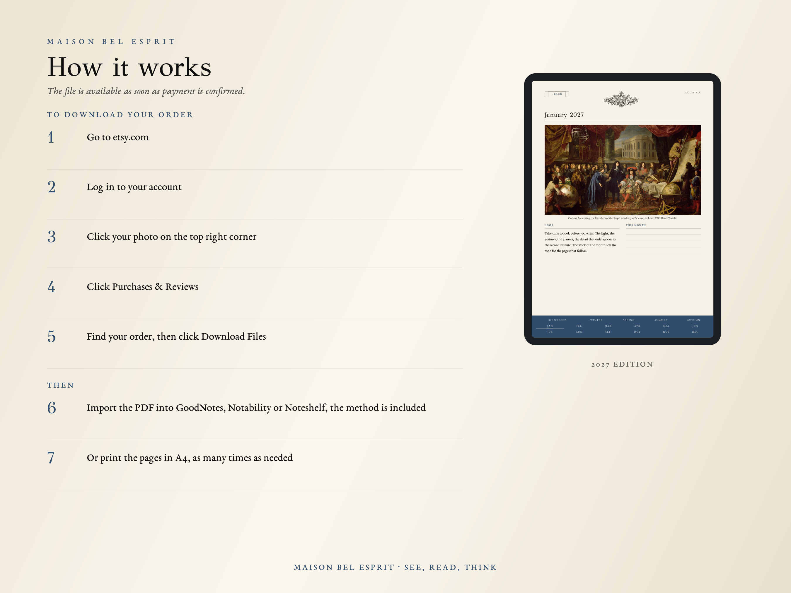 Louis XIV Planner · 2027 edition