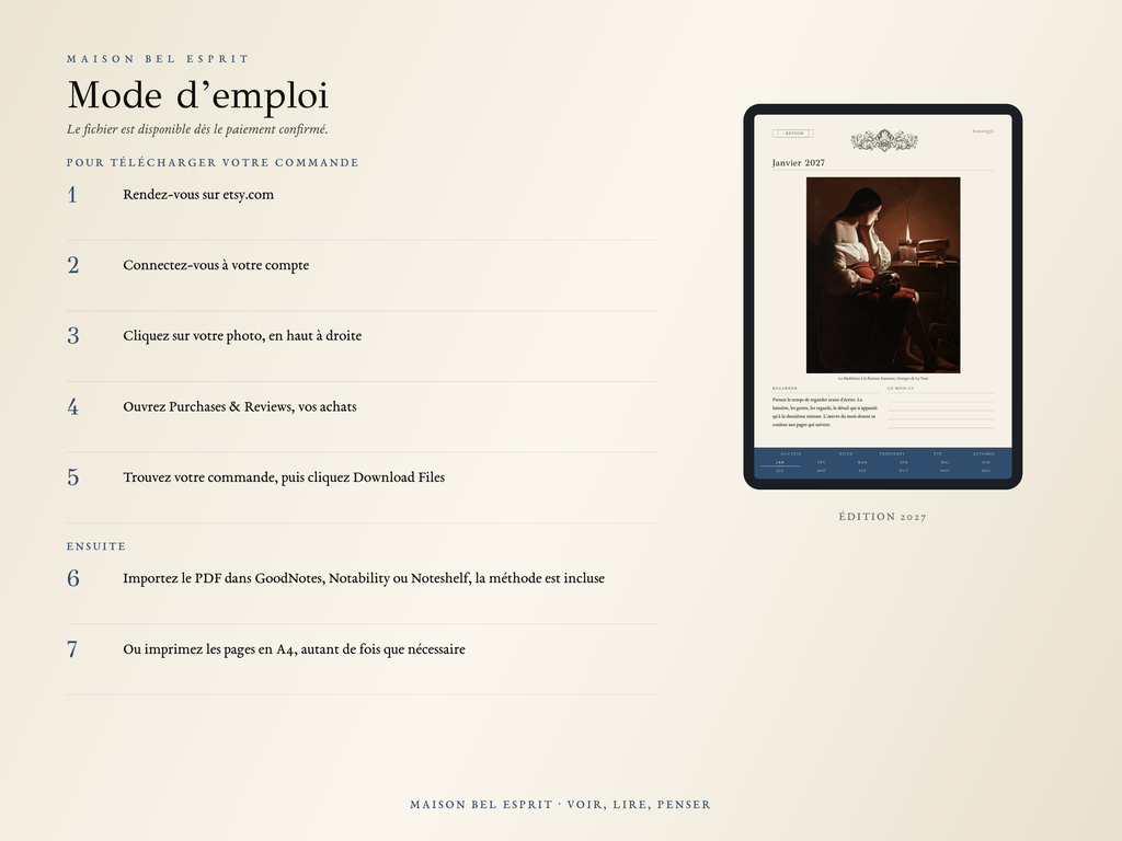 Planner Baroque · Édition 2027
