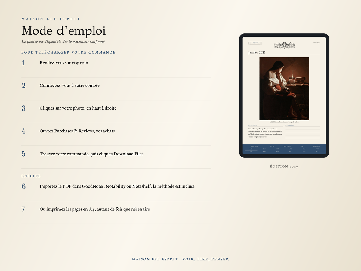 Planner Baroque · Édition 2027