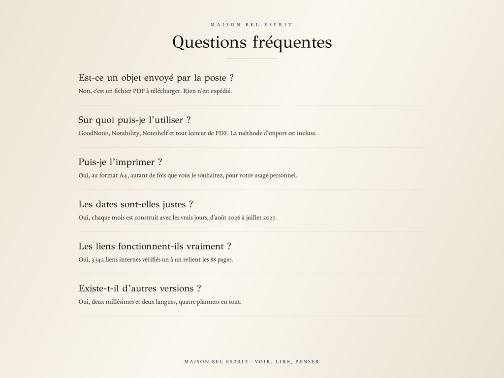 Planner Louis XIV · Année scolaire 2026, 2027