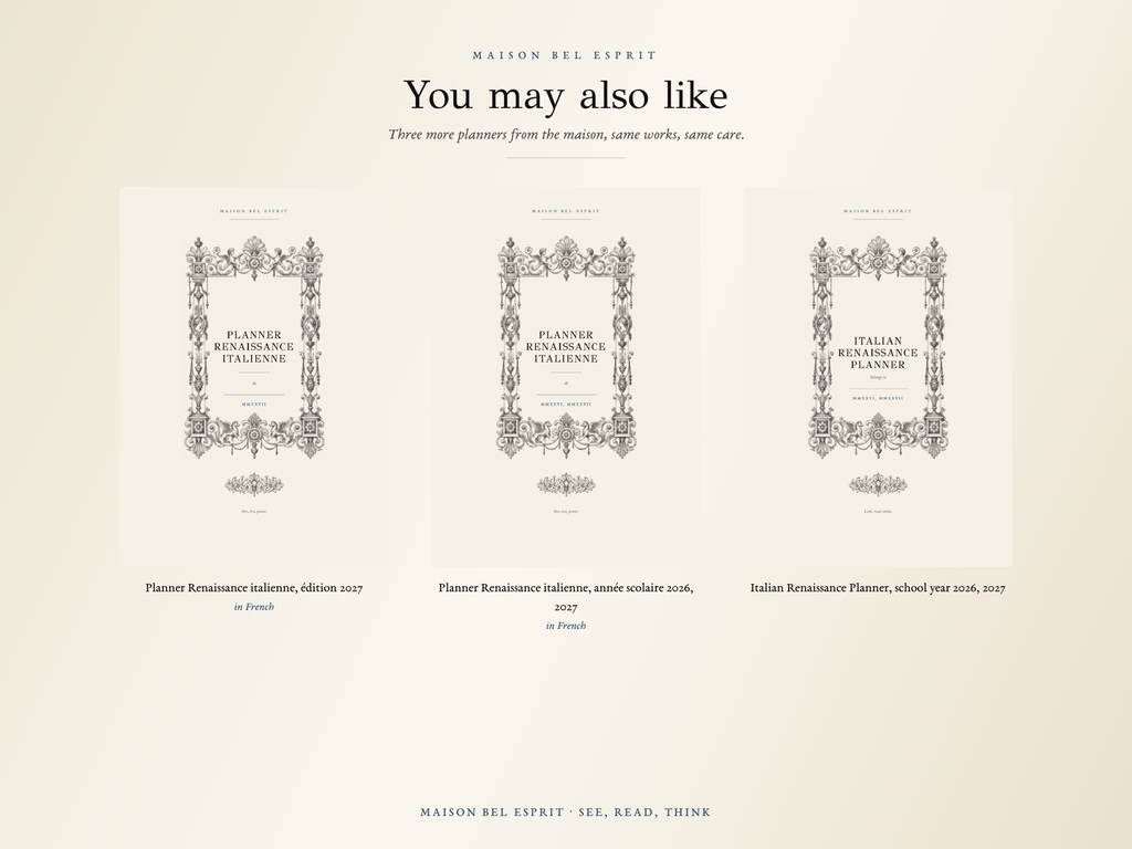 Italian Renaissance Planner · 2027 edition