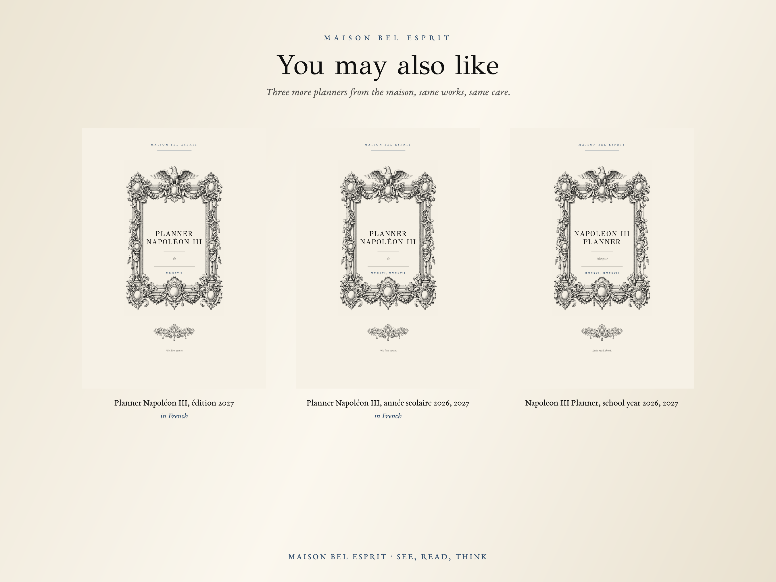 Napoleon III Planner · 2027 edition