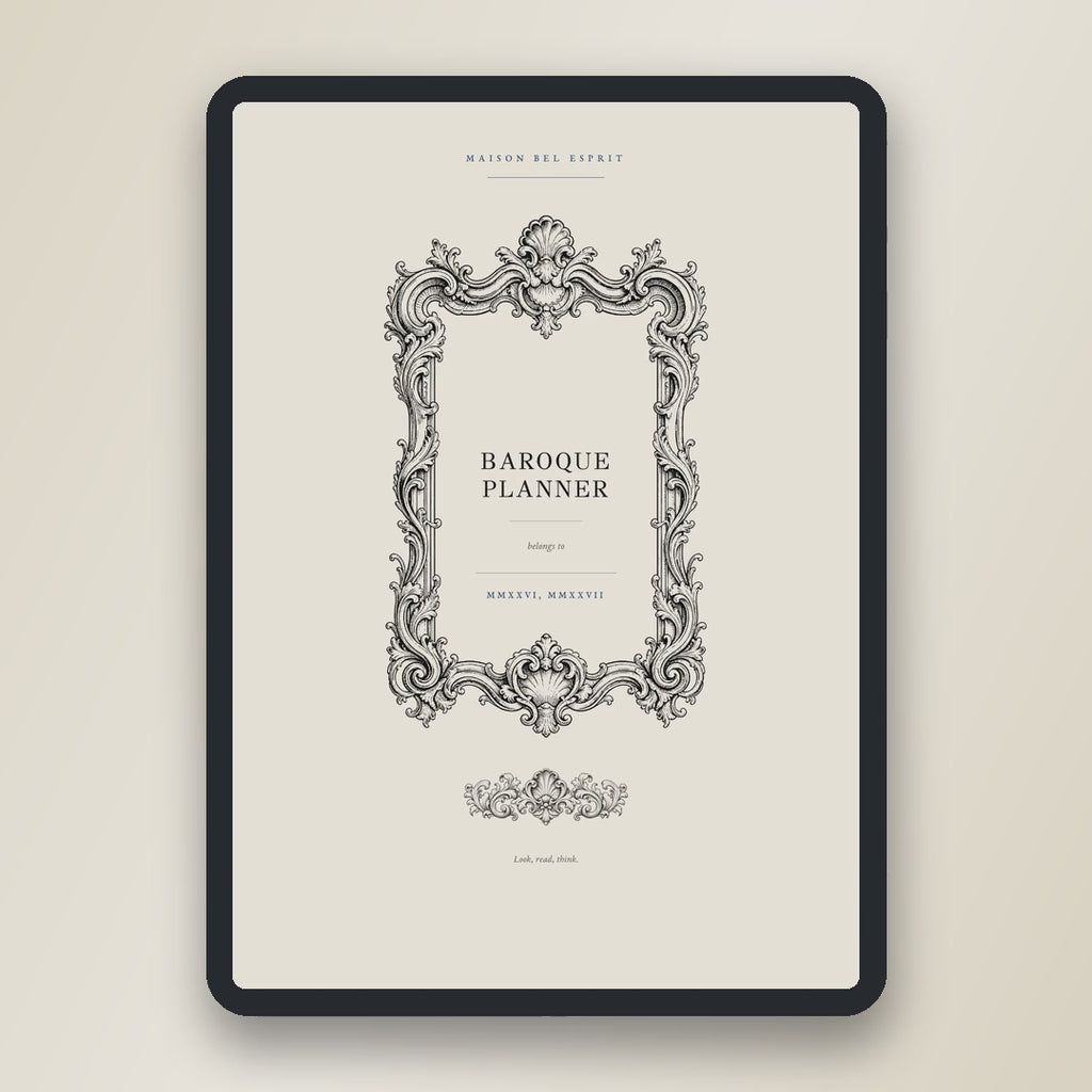 Baroque Planner · School year 2026, 2027
