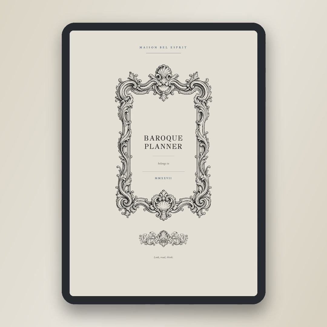 Baroque Planner · 2027 edition