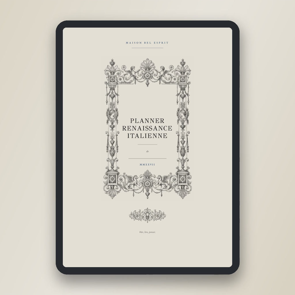 Planner Renaissance italienne · Édition 2027