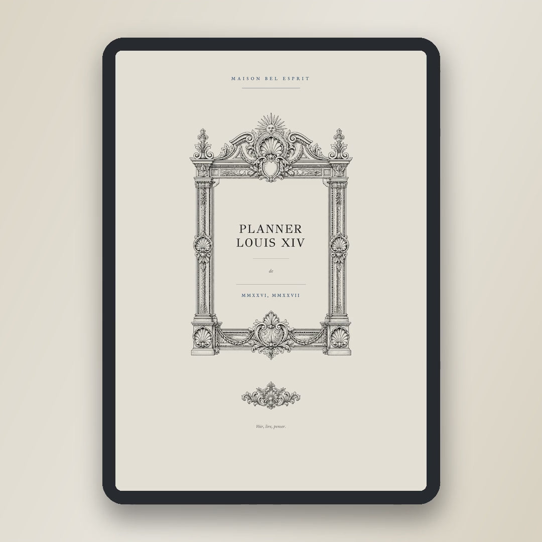 Planner Louis XIV · Année scolaire 2026, 2027
