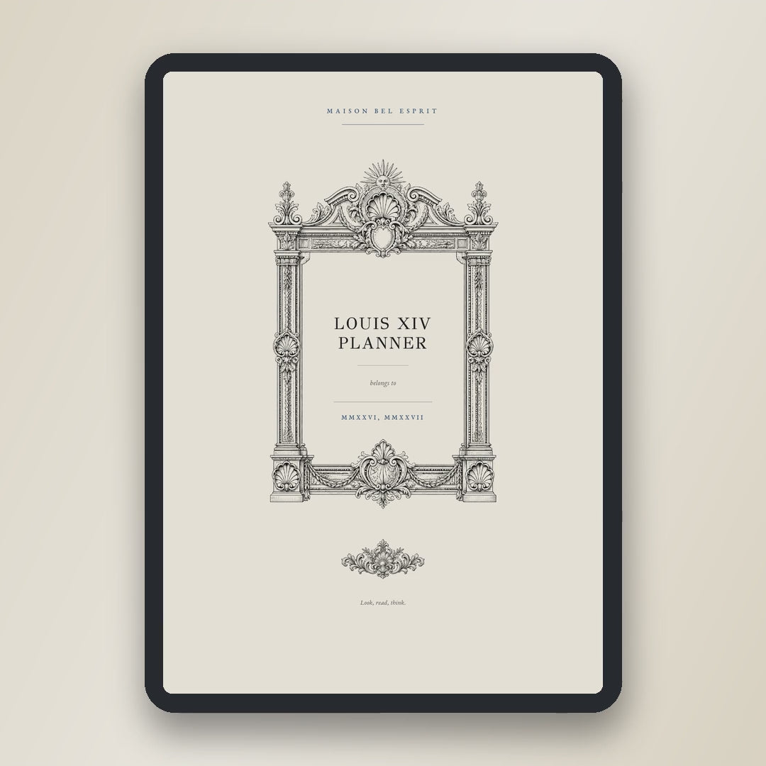 Louis XIV Planner · School year 2026, 2027