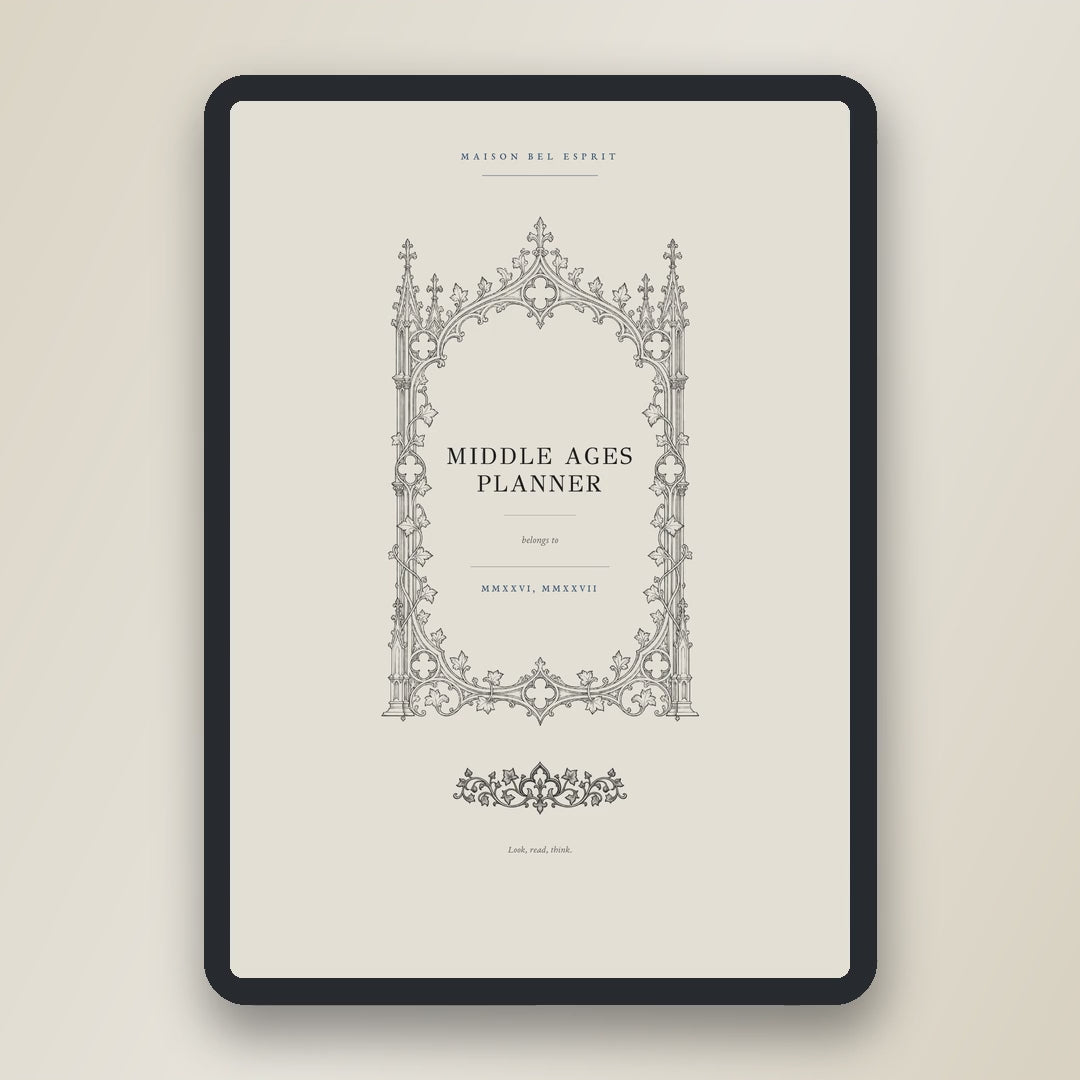 Middle Ages Planner · School year 2026, 2027